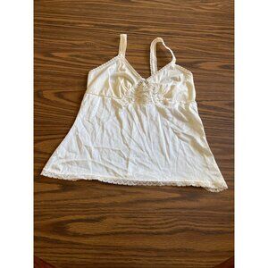 Marie Star cream camisole top size Medium. Vintage